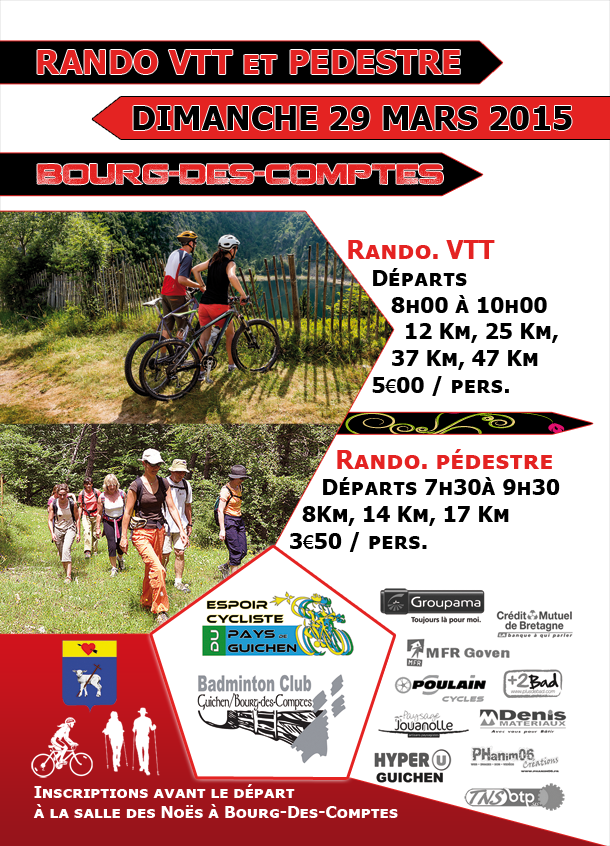 Rando – VTT 2015 – Espoir Cycliste du Pays de Guichen
